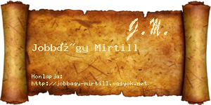 Jobbágy Mirtill névjegykártya